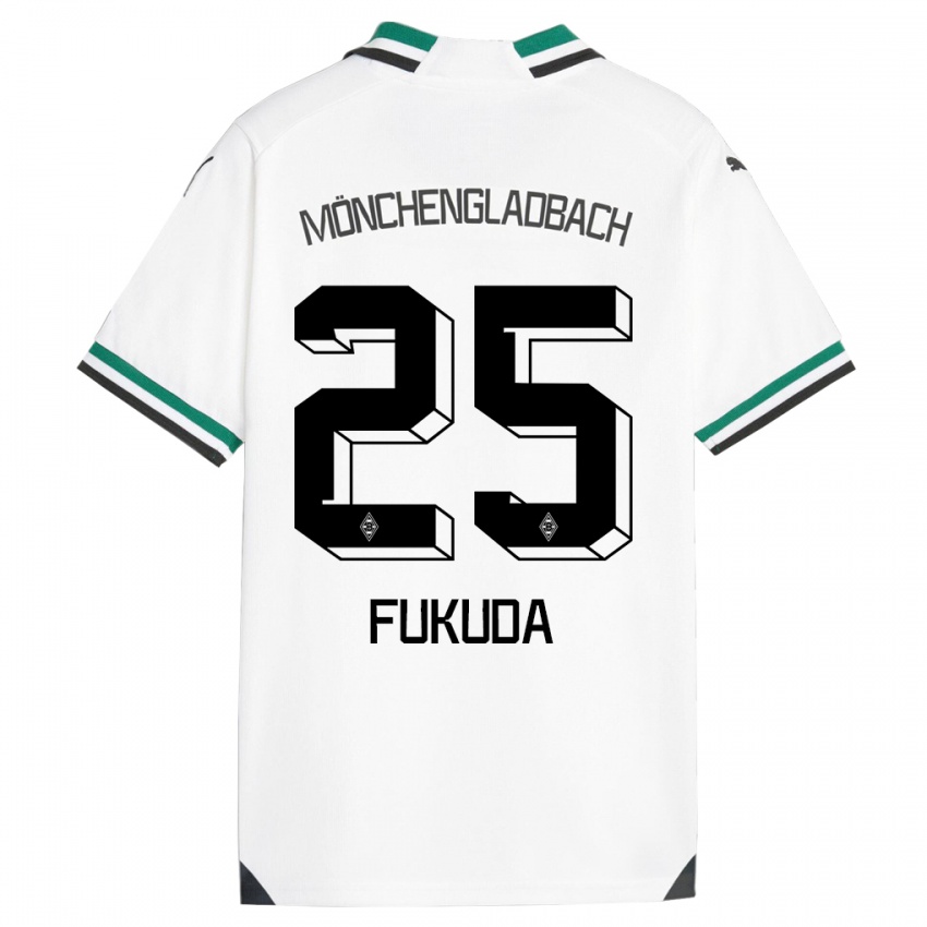 Herren Shio Fukuda #25 Weiß Grün Heimtrikot Trikot 2023/24 T-Shirt Österreich