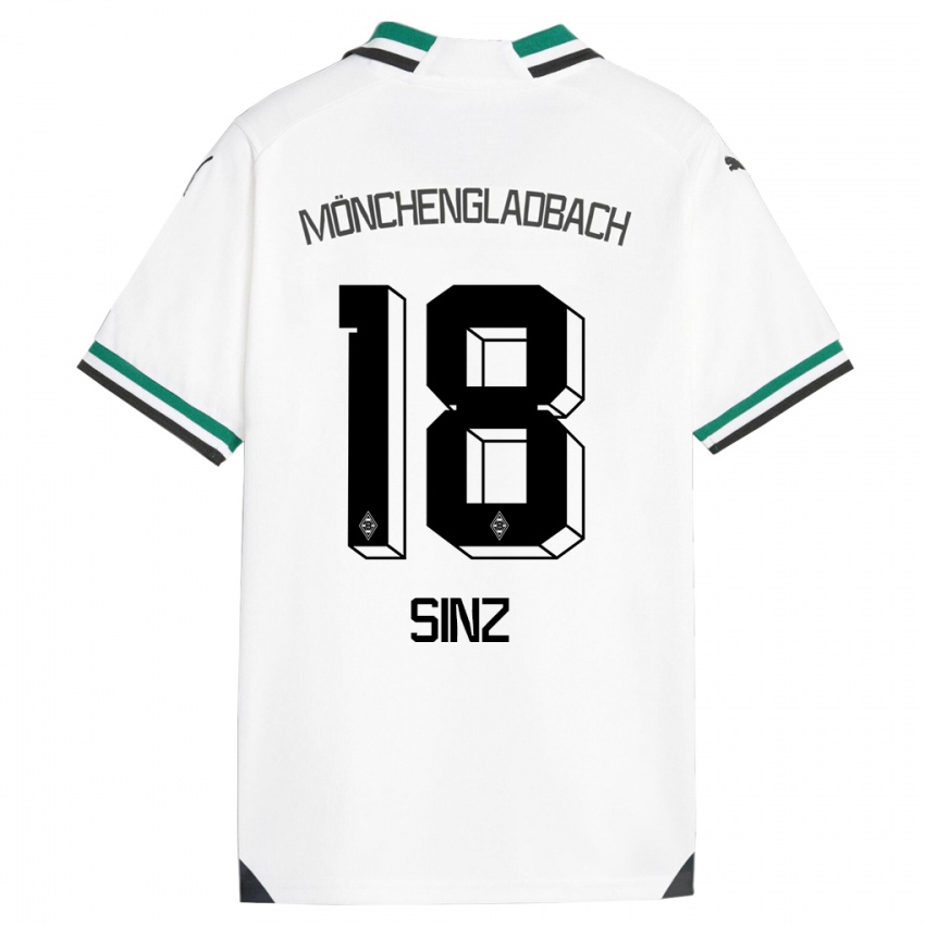 Herren Michelle Sinz #18 Weiß Grün Heimtrikot Trikot 2023/24 T-Shirt Österreich