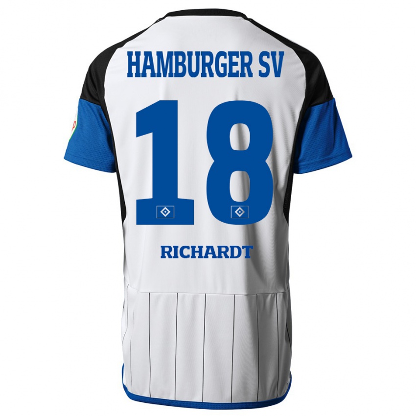 Herren Dayo Richardt #18 Weiß Heimtrikot Trikot 2023/24 T-Shirt Österreich