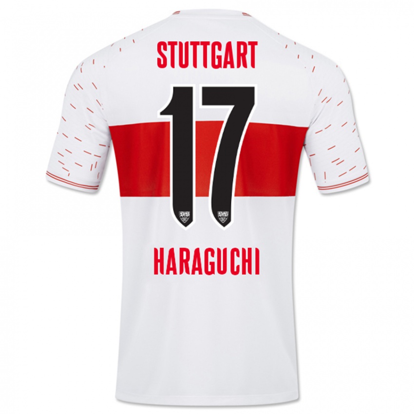 Herren Genki Haraguchi #17 Weiß Heimtrikot Trikot 2023/24 T-Shirt Österreich