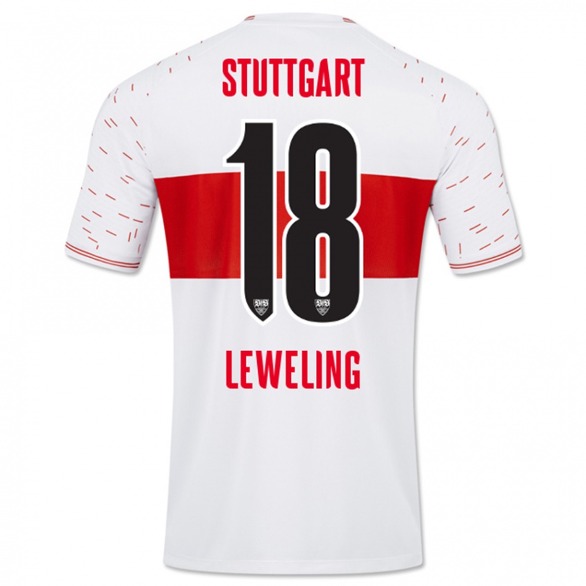 Herren Jamie Leweling #18 Weiß Heimtrikot Trikot 2023/24 T-Shirt Österreich