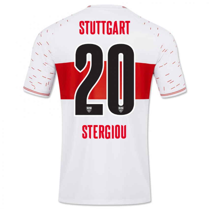 Herren Leonidas Stergiou #20 Weiß Heimtrikot Trikot 2023/24 T-Shirt Österreich