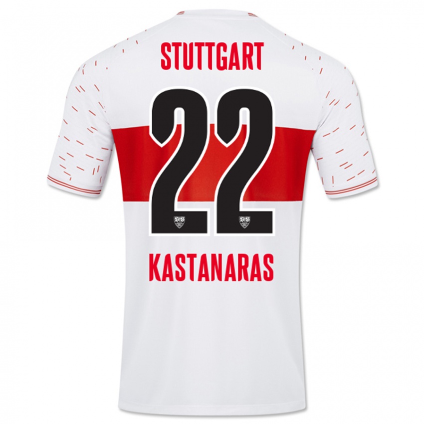 Herren Thomas Kastanaras #22 Weiß Heimtrikot Trikot 2023/24 T-Shirt Österreich