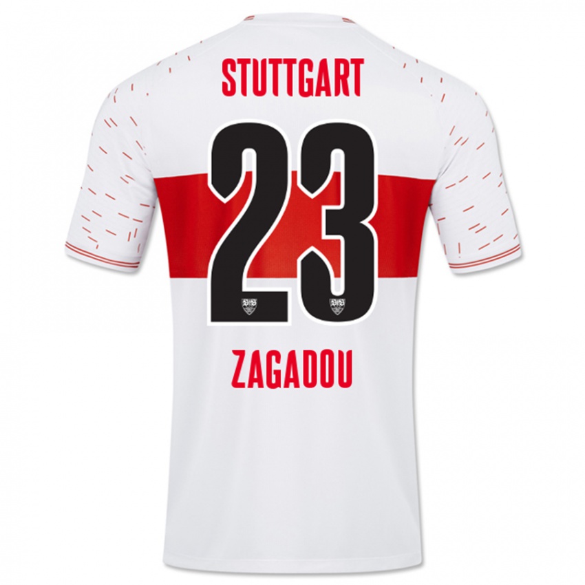 Herren Dan-Axel Zagadou #23 Weiß Heimtrikot Trikot 2023/24 T-Shirt Österreich