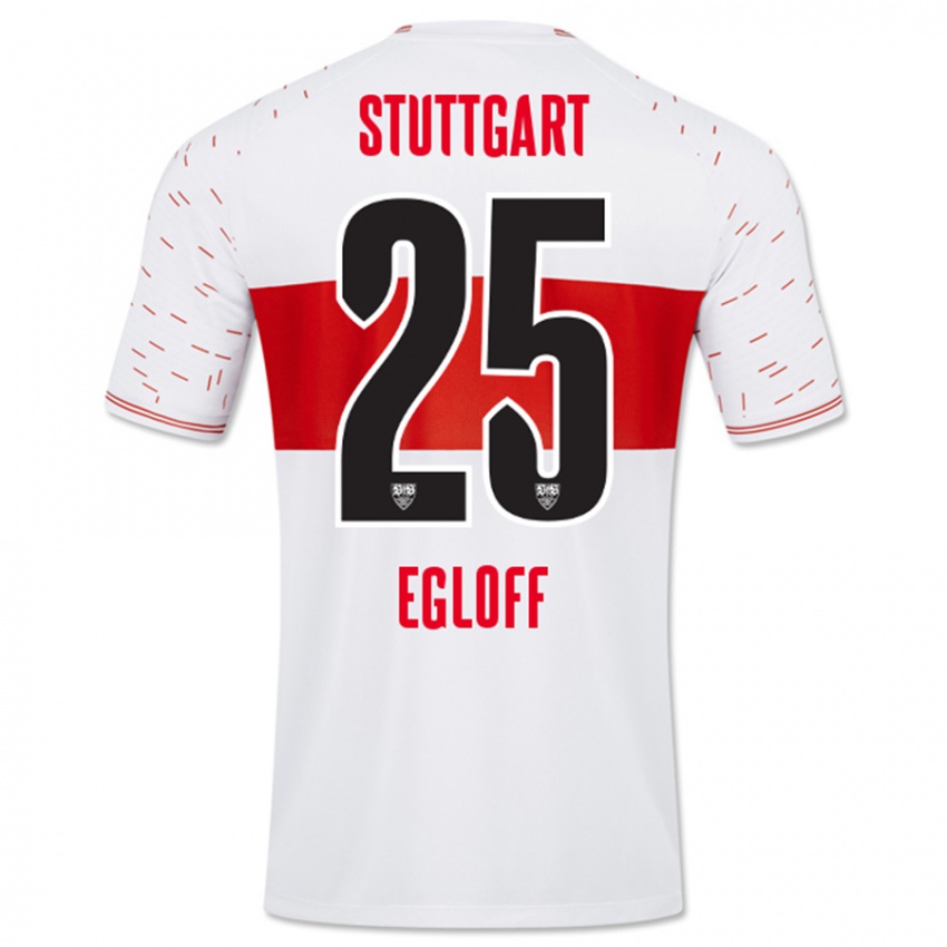 Herren Lilian Egloff #25 Weiß Heimtrikot Trikot 2023/24 T-Shirt Österreich