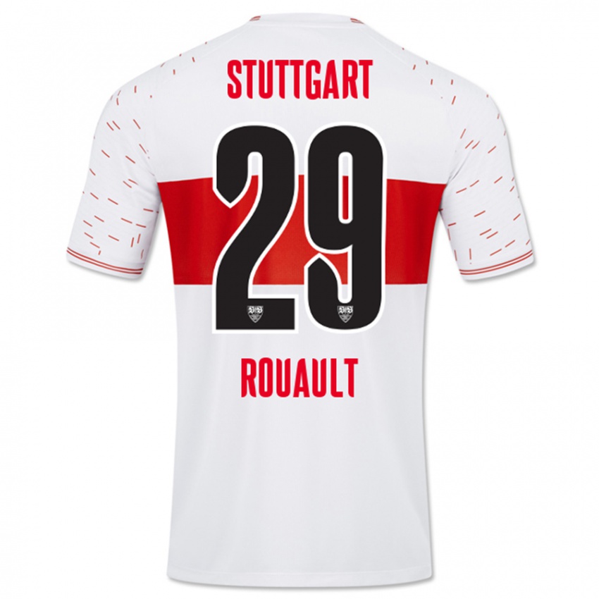 Herren Anthony Rouault #29 Weiß Heimtrikot Trikot 2023/24 T-Shirt Österreich