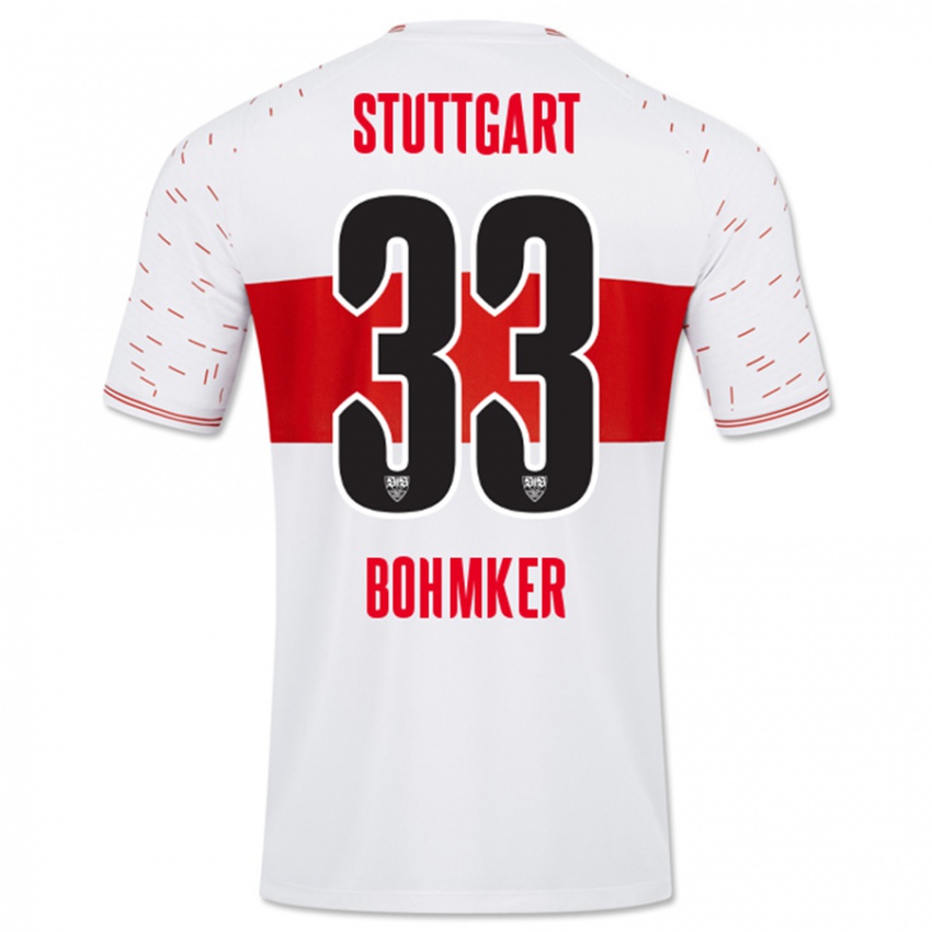 Herren Finn Böhmker #33 Weiß Heimtrikot Trikot 2023/24 T-Shirt Österreich