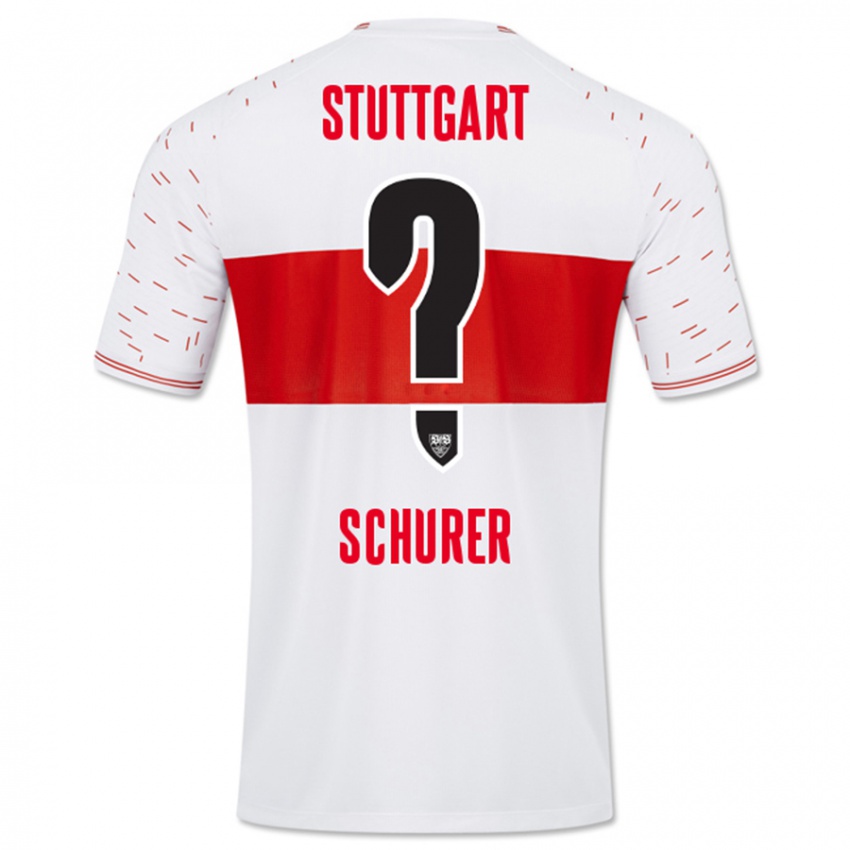 Herren Leon Schürer #0 Weiß Heimtrikot Trikot 2023/24 T-Shirt Österreich