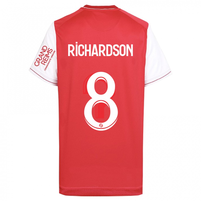 Herren Amir Richardson #8 Rot Heimtrikot Trikot 2023/24 T-Shirt Österreich