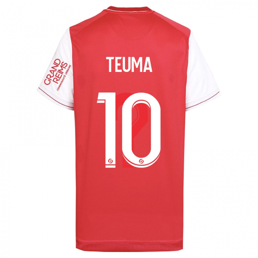 Herren Teddy Teuma #10 Rot Heimtrikot Trikot 2023/24 T-Shirt Österreich