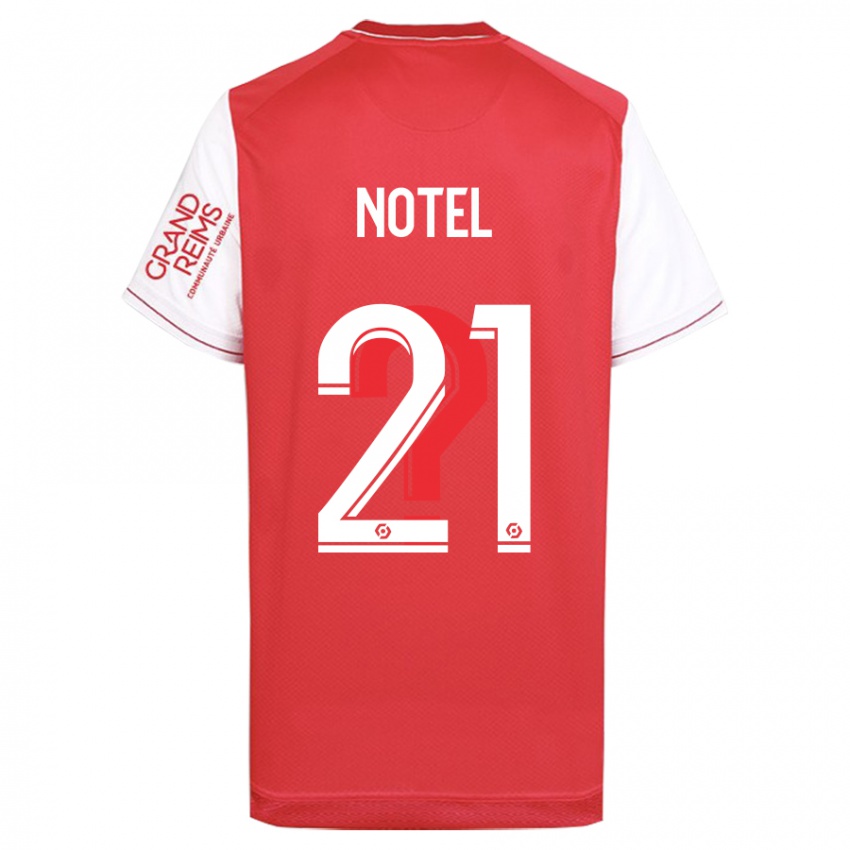 Herren Lea Notel #21 Rot Heimtrikot Trikot 2023/24 T-Shirt Österreich