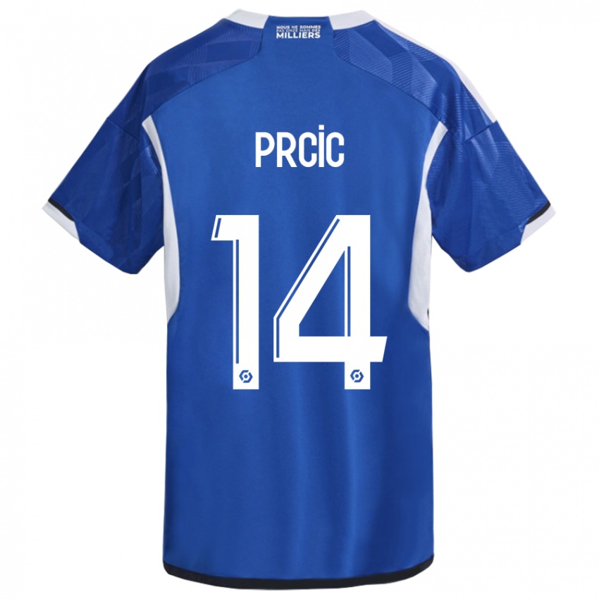 Herren Sanjin Prcic #14 Blau Heimtrikot Trikot 2023/24 T-Shirt Österreich