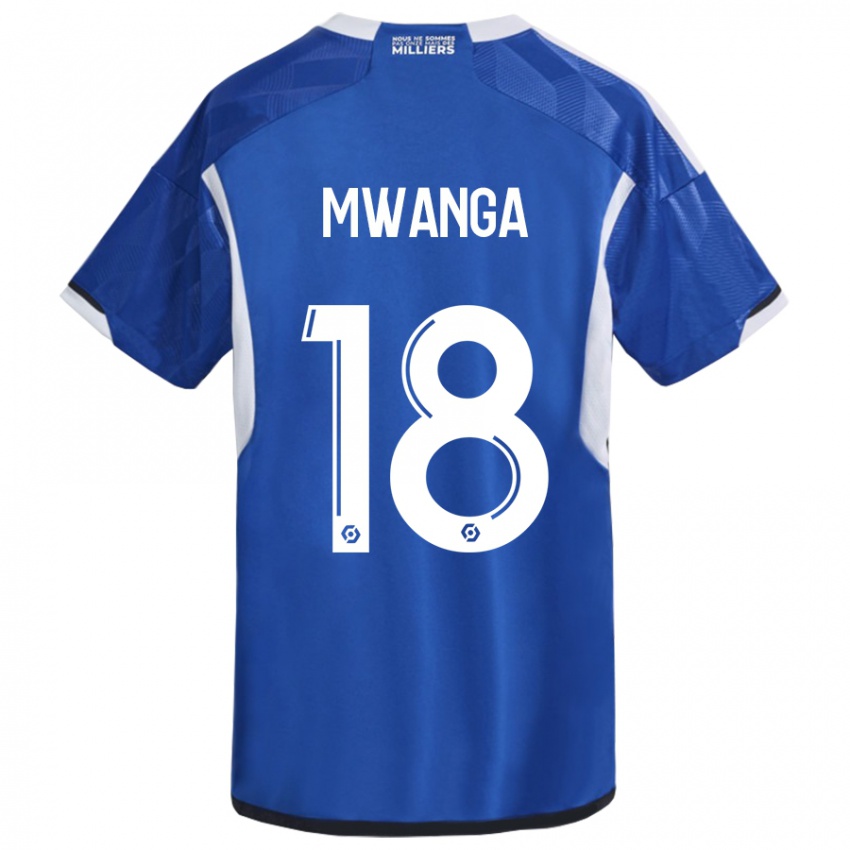 Herren Junior Mwanga #18 Blau Heimtrikot Trikot 2023/24 T-Shirt Österreich