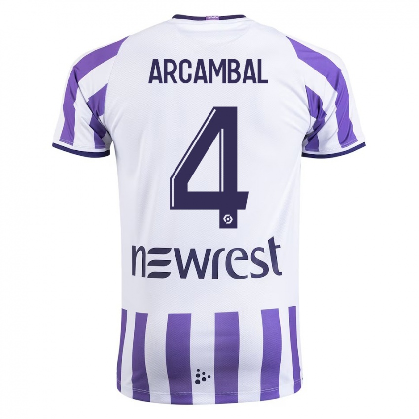 Herren Anais Arcambal #4 Weiß Heimtrikot Trikot 2023/24 T-Shirt Österreich