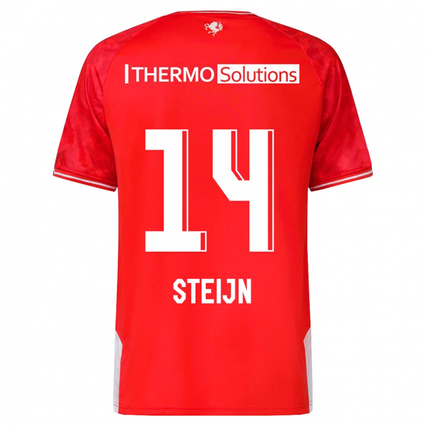 Herren Sem Steijn #14 Rot Heimtrikot Trikot 2023/24 T-Shirt Österreich