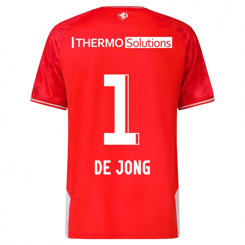 Herren Danielle De Jong #1 Rot Heimtrikot Trikot 2023/24 T-Shirt Österreich