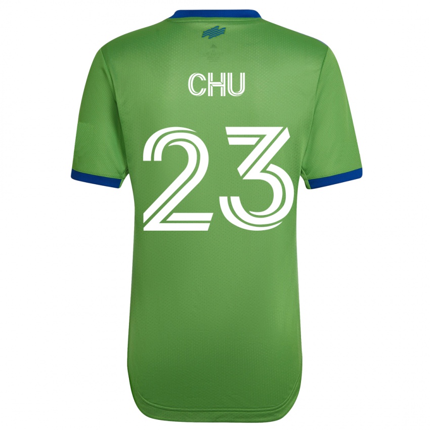 Herren Leo Chu #23 Grün Heimtrikot Trikot 2023/24 T-Shirt Österreich