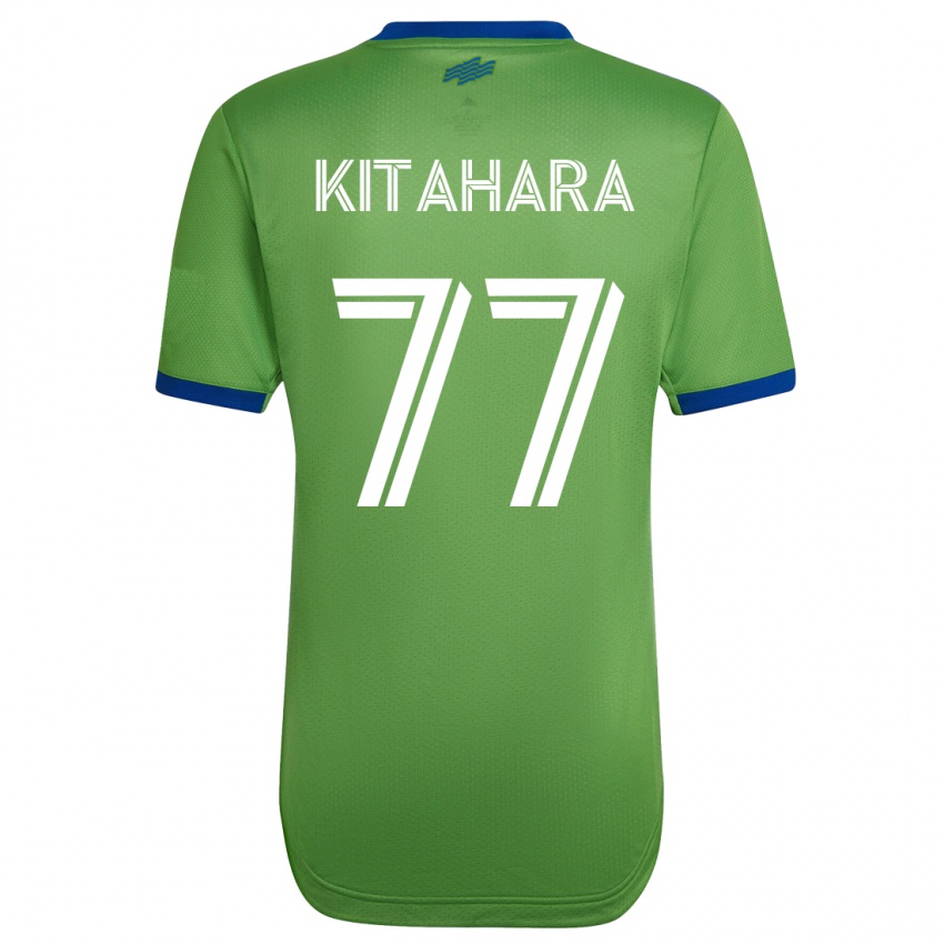 Herren Sota Kitahara #77 Grün Heimtrikot Trikot 2023/24 T-Shirt Österreich