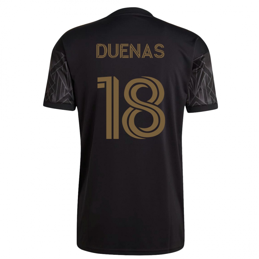 Herren Érik Dueñas #18 Schwarz Heimtrikot Trikot 2023/24 T-Shirt Österreich