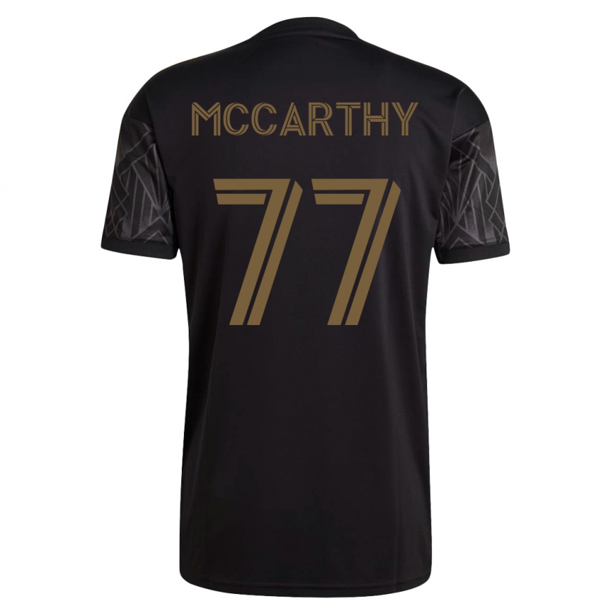 Herren John Mccarthy #77 Schwarz Heimtrikot Trikot 2023/24 T-Shirt Österreich