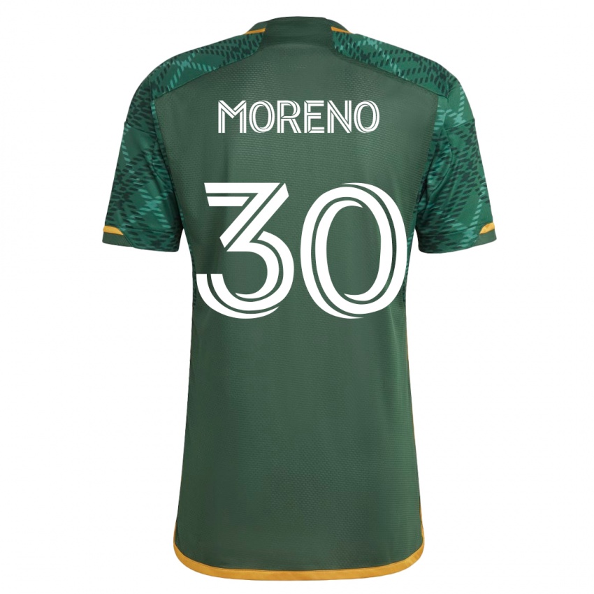 Herren Santiago Moreno #30 Grün Heimtrikot Trikot 2023/24 T-Shirt Österreich