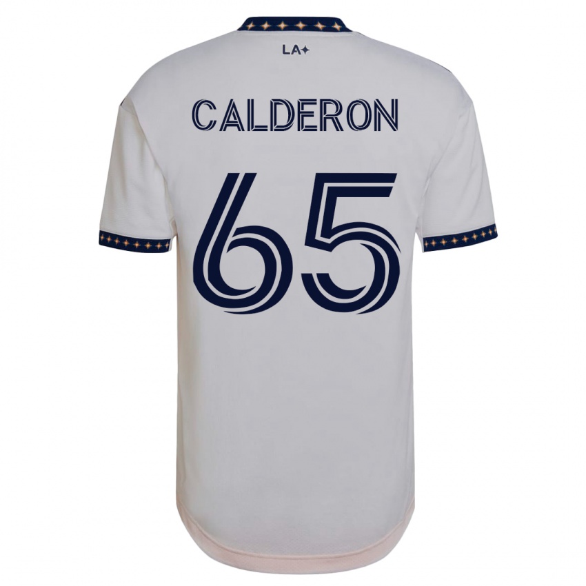 Herren Juan Calderón #65 Weiß Heimtrikot Trikot 2023/24 T-Shirt Österreich