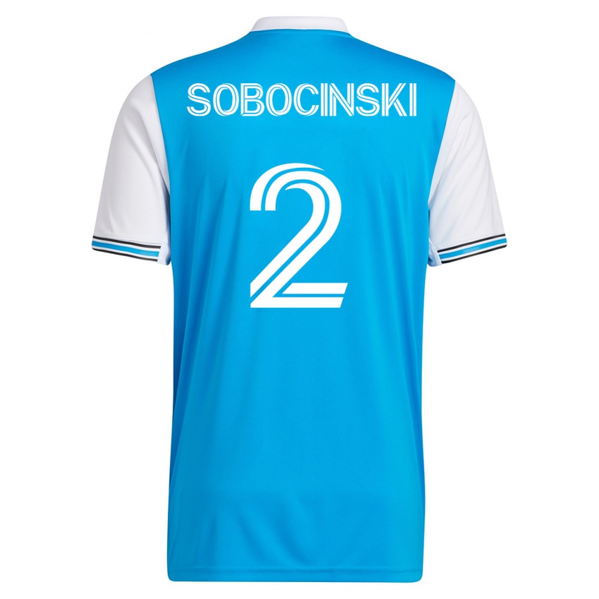 Herren Jan Sobocinski #2 Blau Heimtrikot Trikot 2023/24 T-Shirt Österreich