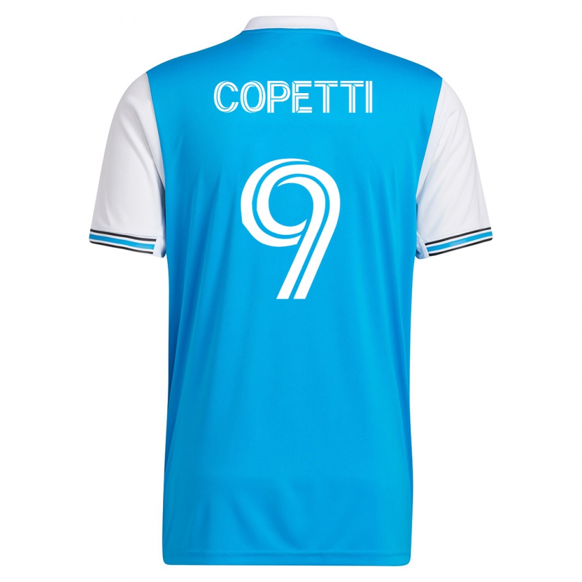 Herren Enzo Copetti #9 Blau Heimtrikot Trikot 2023/24 T-Shirt Österreich