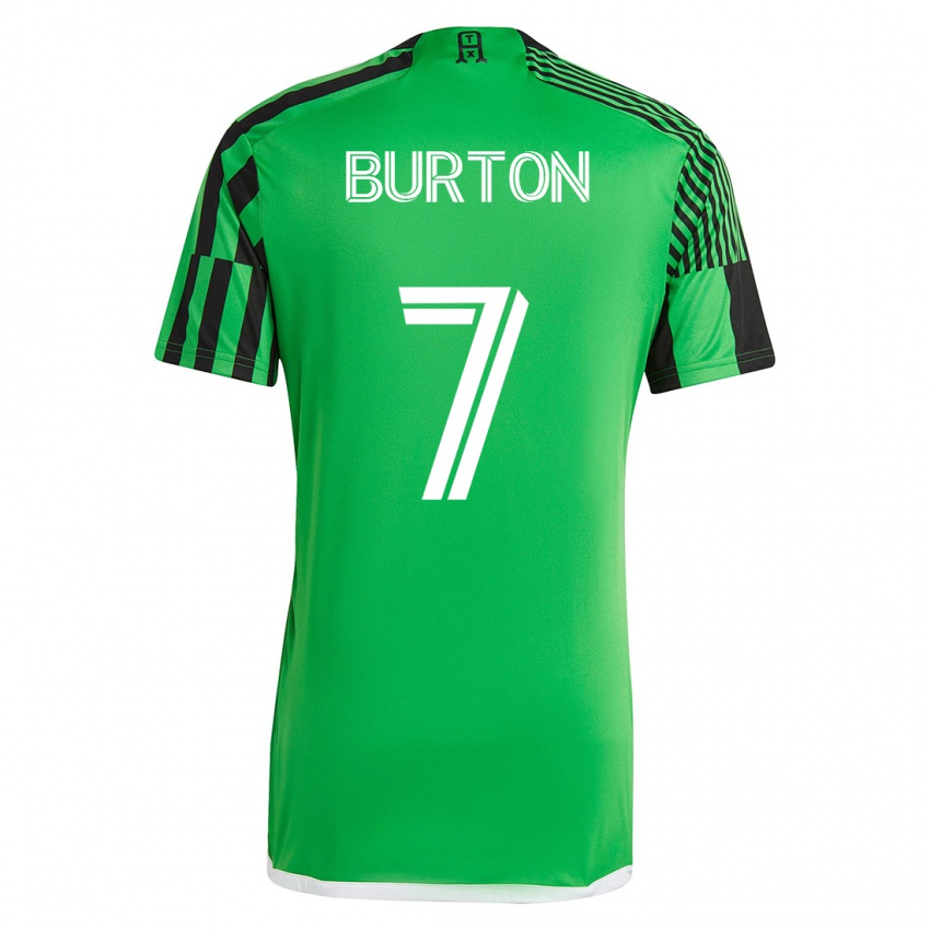 Herren Micah Burton #7 Grün Schwarz Heimtrikot Trikot 2023/24 T-Shirt Österreich
