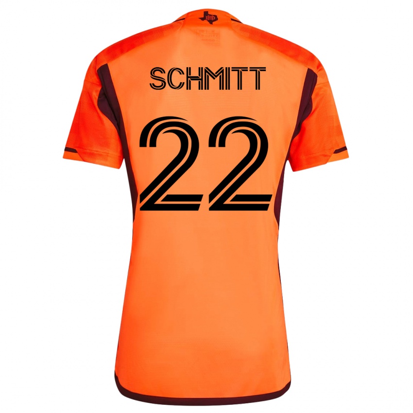 Herren Tate Schmitt #22 Orangefarben Heimtrikot Trikot 2023/24 T-Shirt Österreich