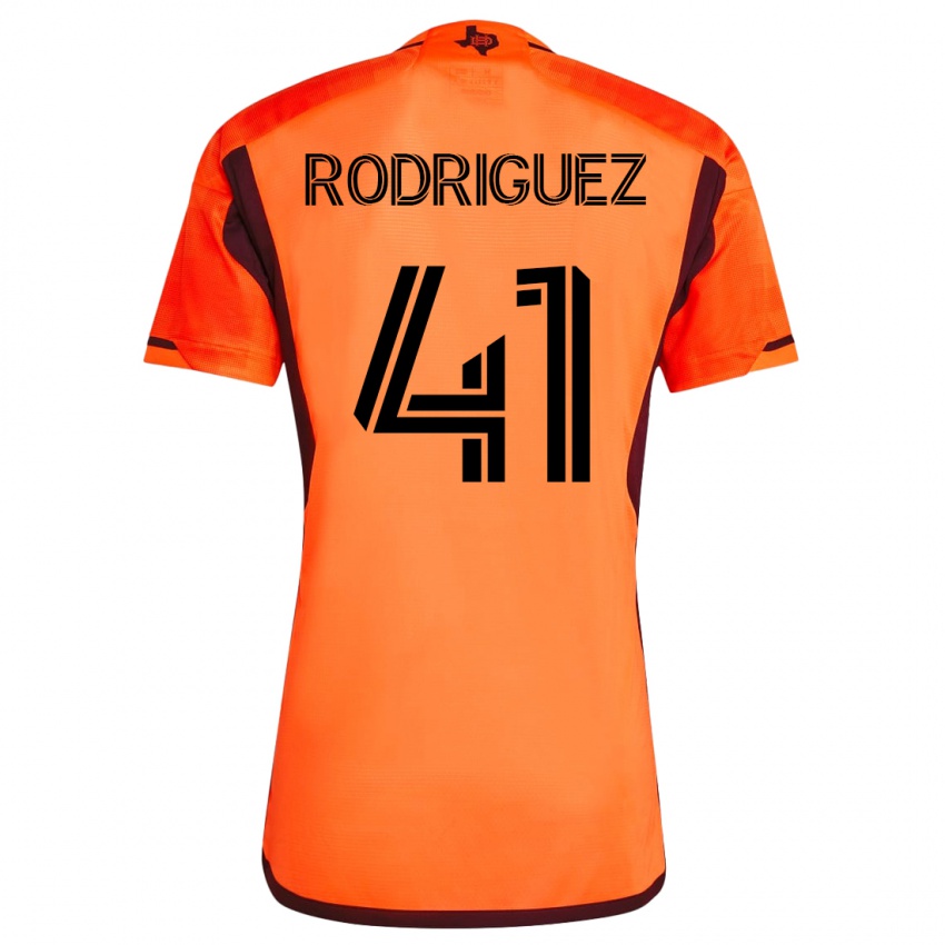 Herren Sebastian Rodriguez #41 Orangefarben Heimtrikot Trikot 2023/24 T-Shirt Österreich