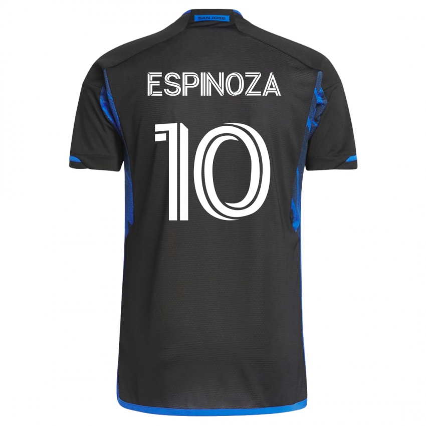 Herren Cristian Espinoza #10 Blau Schwarz Heimtrikot Trikot 2023/24 T-Shirt Österreich