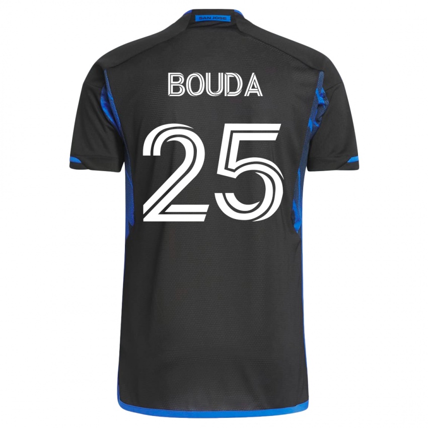 Herren Ousseni Bouda #25 Blau Schwarz Heimtrikot Trikot 2023/24 T-Shirt Österreich