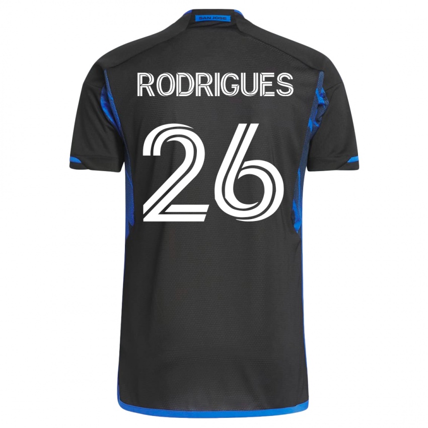 Herren Rodrigues #26 Blau Schwarz Heimtrikot Trikot 2023/24 T-Shirt Österreich