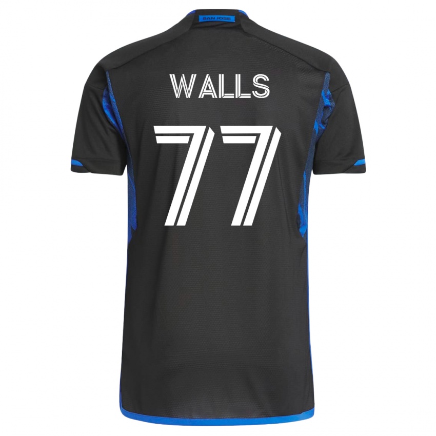 Herren Casey Walls #77 Blau Schwarz Heimtrikot Trikot 2023/24 T-Shirt Österreich