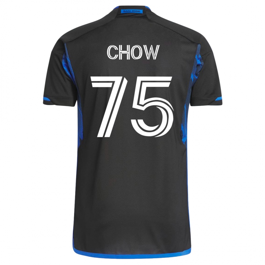 Herren Alex Chow #75 Blau Schwarz Heimtrikot Trikot 2023/24 T-Shirt Österreich