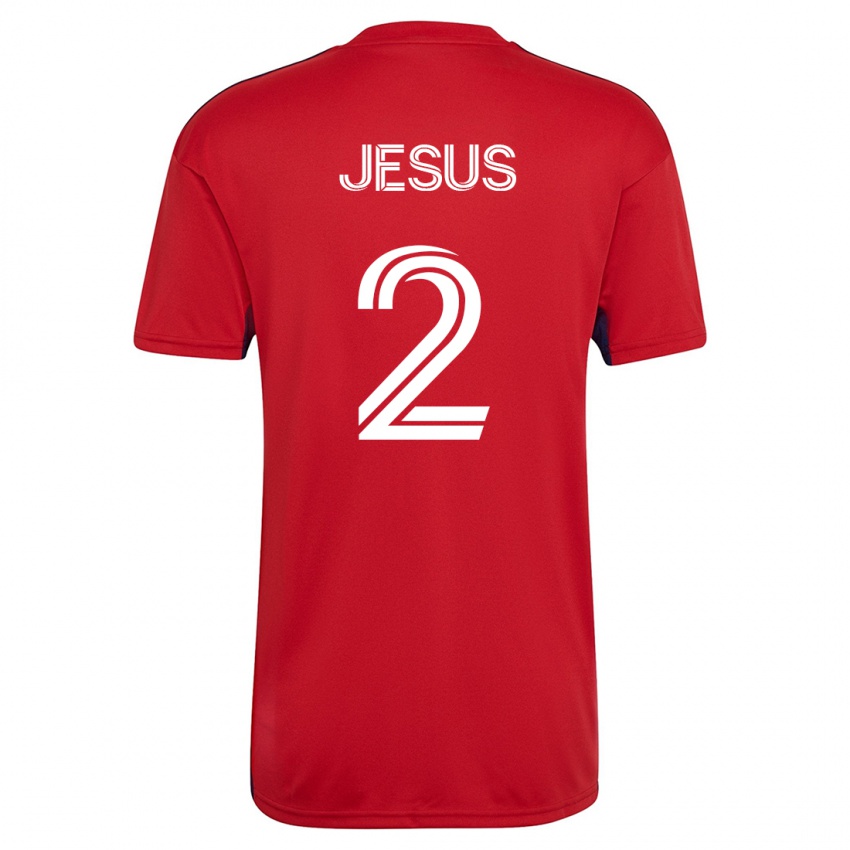 Herren Geovane Jesus #2 Rot Heimtrikot Trikot 2023/24 T-Shirt Österreich