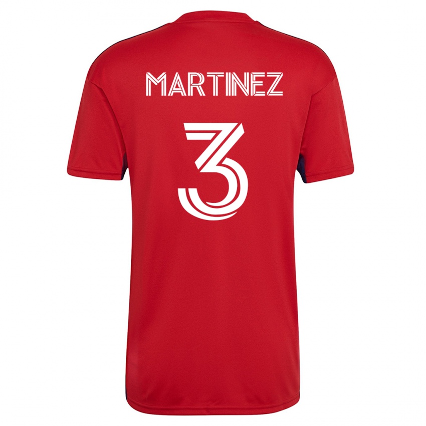 Herren José Antonio Martínez #3 Rot Heimtrikot Trikot 2023/24 T-Shirt Österreich