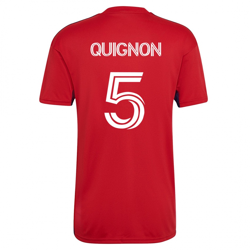 Herren Facundo Quignón #5 Rot Heimtrikot Trikot 2023/24 T-Shirt Österreich