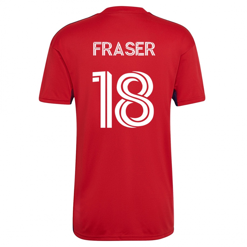 Herren Liam Fraser #18 Rot Heimtrikot Trikot 2023/24 T-Shirt Österreich