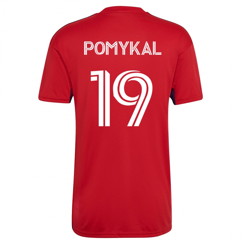 Herren Paxton Pomykal #19 Rot Heimtrikot Trikot 2023/24 T-Shirt Österreich