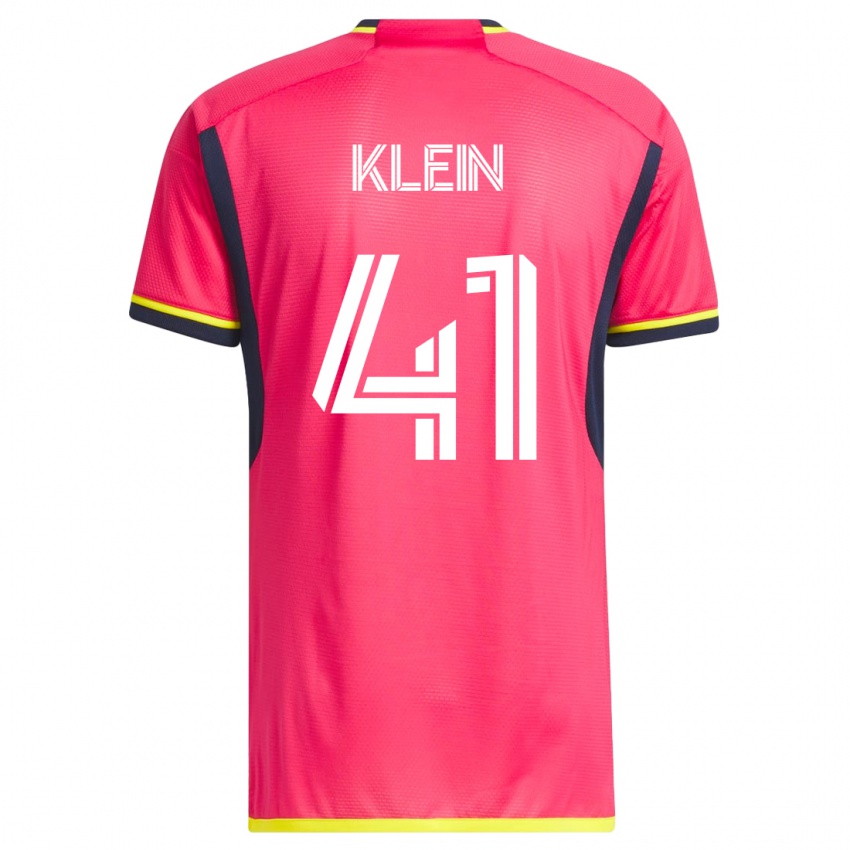 Herren Johnny Klein #41 Rosa Heimtrikot Trikot 2023/24 T-Shirt Österreich