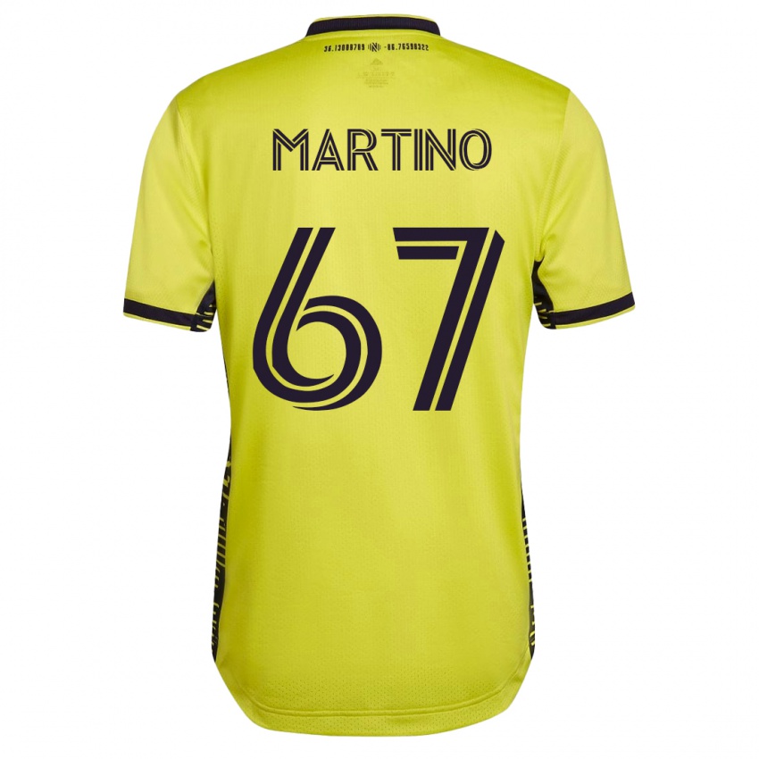 Herren Ben Martino #67 Gelb Heimtrikot Trikot 2023/24 T-Shirt Österreich