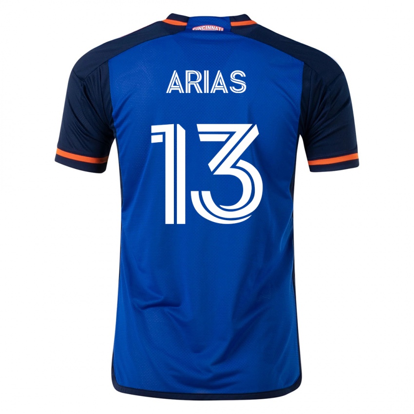 Herren Santiago Arias #13 Blau Heimtrikot Trikot 2023/24 T-Shirt Österreich