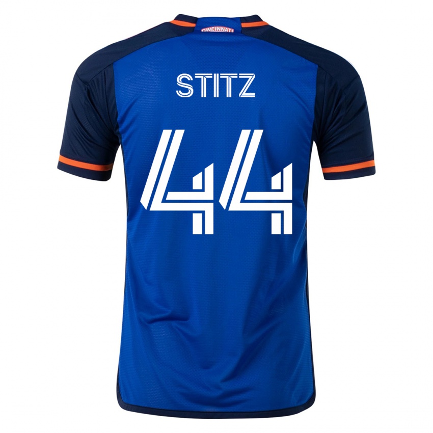 Herren Ben Stitz #44 Blau Heimtrikot Trikot 2023/24 T-Shirt Österreich