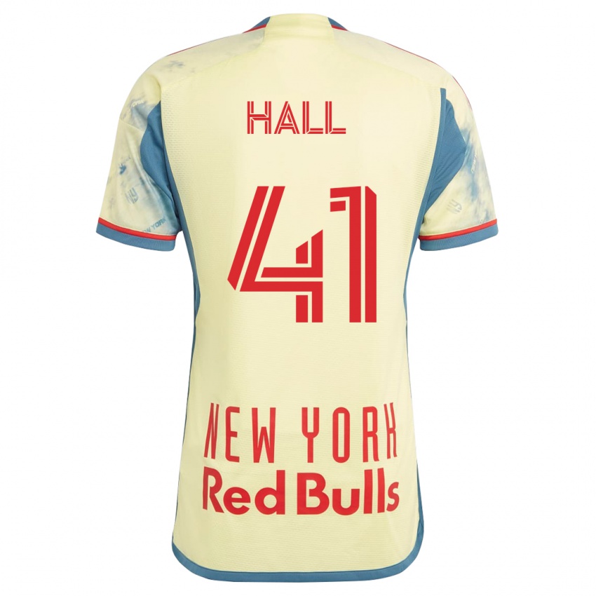 Herren Julian Hall #41 Gelb Heimtrikot Trikot 2023/24 T-Shirt Österreich
