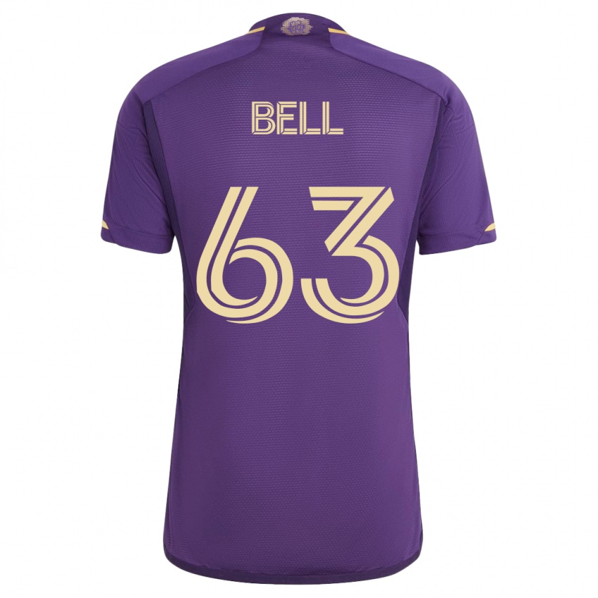 Herren Dominic Bell #63 Violett Heimtrikot Trikot 2023/24 T-Shirt Österreich