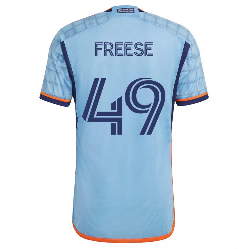 Herren Matt Freese #49 Blau Heimtrikot Trikot 2023/24 T-Shirt Österreich