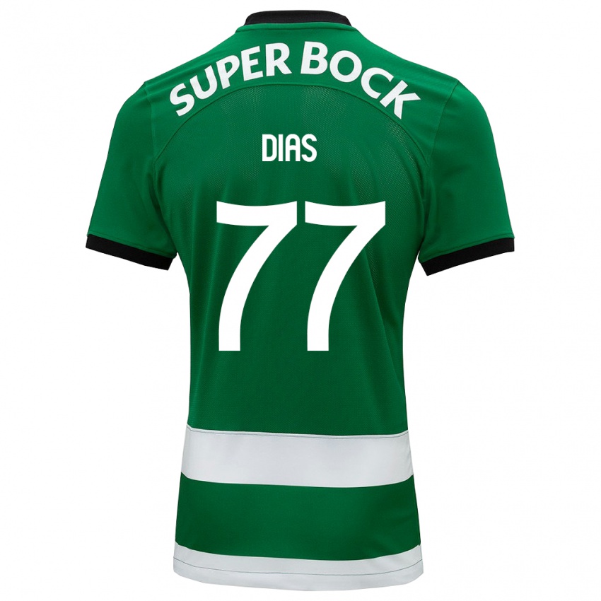 Herren Lucas Dias #77 Grün Heimtrikot Trikot 2023/24 T-Shirt Österreich