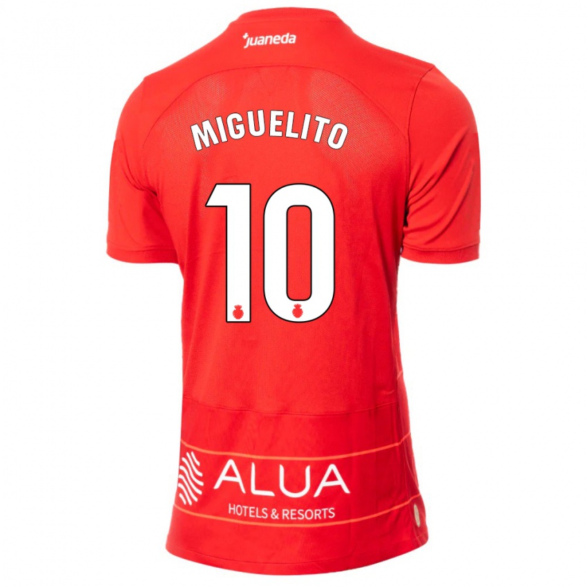 Herren Miguelito #10 Rot Heimtrikot Trikot 2023/24 T-Shirt Österreich